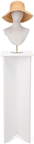 Displays2go 42 Inch Eco-Friendly Display Pedestal White