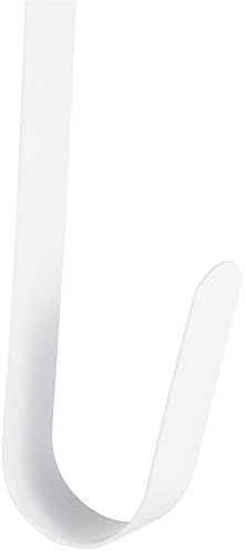 RND Thin Metal Overdoor Wreath Hanger Hook - 12 White