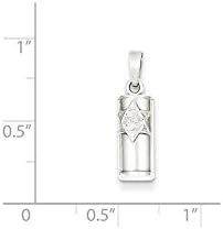 FJC Finejewelers Sterling Silver Mezuzah Pendant