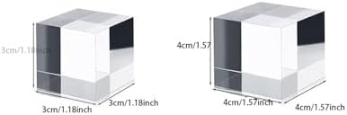 Leadigol 2PCS Acrylic Square Display Block