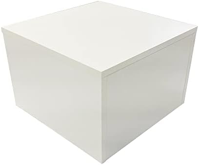Prolinemax MH Global 18x18x12 White Pedestal Cube Display Stand Collectible Sculpture