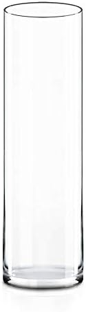 CYS Excel Clear Glass Cylinder Vase 16 H 4 D