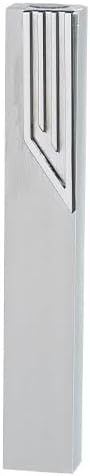 MUNDO JUDAICO Mezuzah Case Modern Aluminum Silver Matte 12 cm