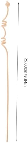 Cabilock 20pcs Multi-Spiral Natural Rattan Diffuser Sticks