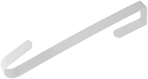 RND Thin Metal Overdoor Wreath Hanger Hook - 12 White