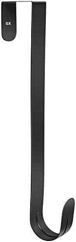 GameXcel 15 Inch Black Wreath Hanger for Front Door