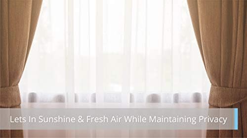 HLC ME White Tab Top Curtain Panels Set of 2