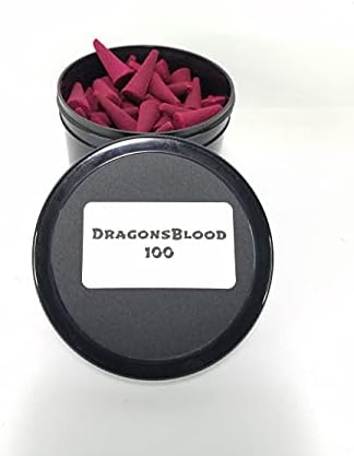 Dragons Blood Incense Cones 100 Count in Air Tight Jar