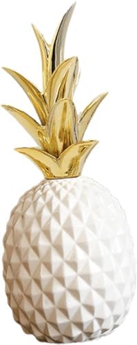 Ceramic Pineapple Ornament Decorative Figurine for Home Office