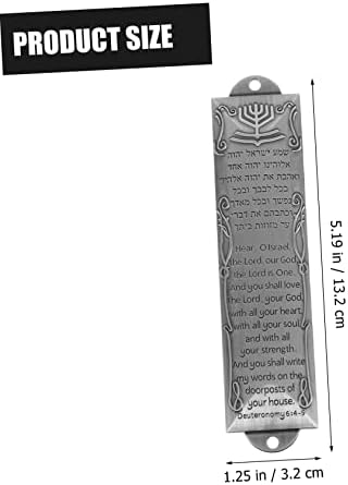 Retro Metal Mezuzah Plaque Door Decor