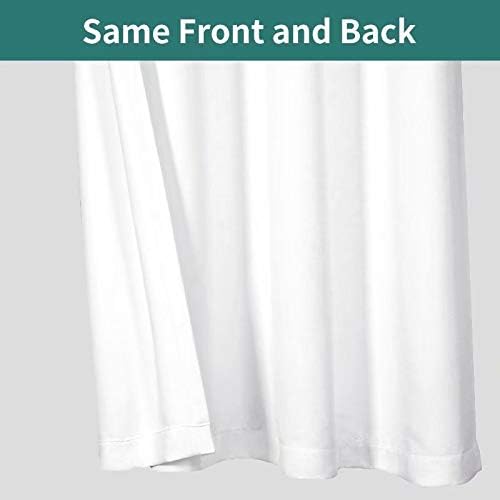 LORDTEX Waterproof Blackout Curtains 52x84 2 Panels White
