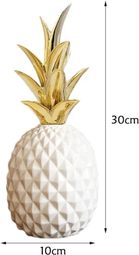 Ceramic Pineapple Ornament Decorative Figurine for Home Office