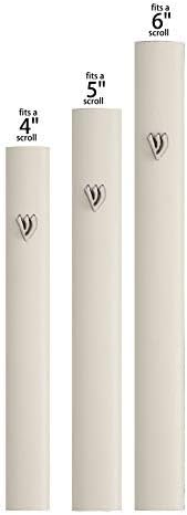 AS Mezuzot Silver Shin Design Mezuzah Case