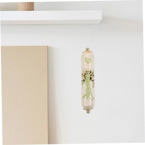 Retro Metal Mezuzah Ornament Religious Decor for Door