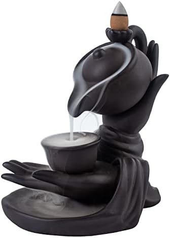 WONXISYO Waterfall Incense Burner with 100 Cones 10 Scents
