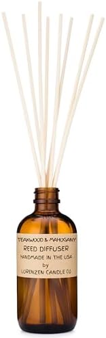 Teakwood Mahogany Reed Diffuser Set Handmade In USA