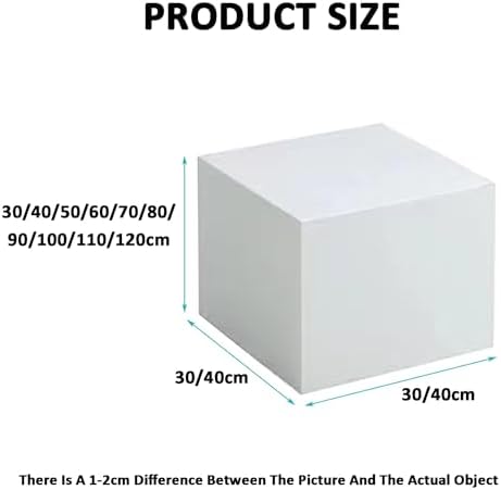ZDMEI Cube Display Pedestal Stand 200KG Load White 40x120cm