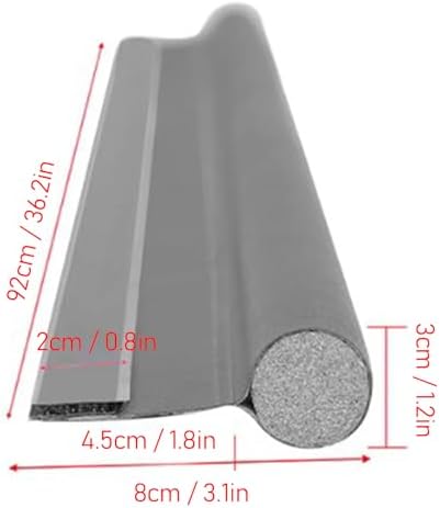 FLEXMAN Door Draft Stopper 362 Inch Black