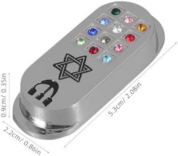 Travel Mezuzah Scroll Metal Plaque Decor