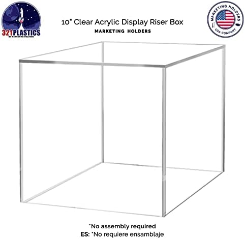4 Pack Clear Acrylic Display Box Art Sculpture Pedestal