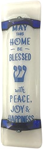 Tamara Baskin Art Glass Home Blessing Mezuzah - Ivory