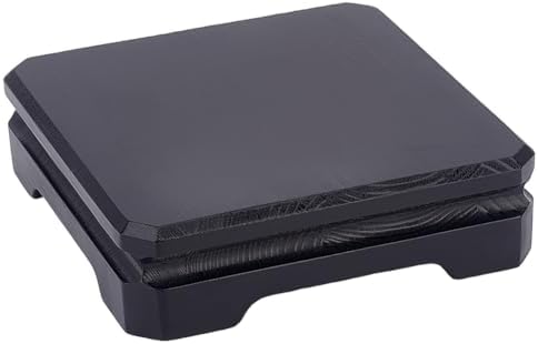 AHANDMAKER Square Wood Display Base Black Pedestal
