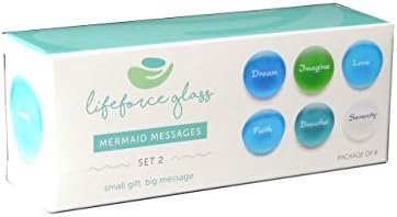 Lifeforce Glass Mermaids Message Sea Glass Stones Set