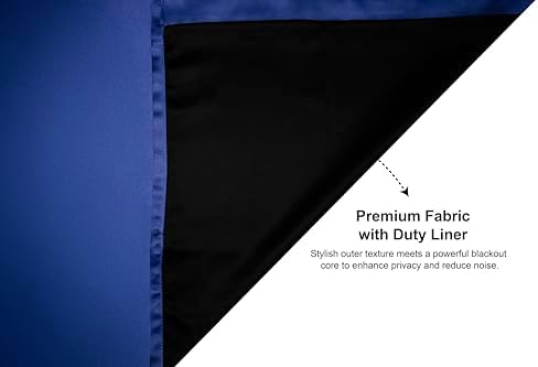 Blackout Curtains for Bedroom and Living Room with Stainless Steel Grommets