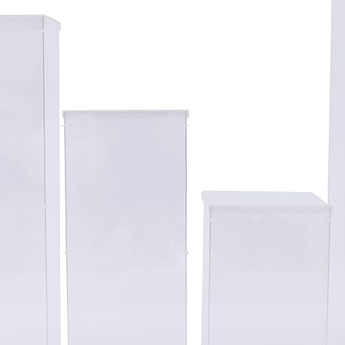 5 Pcs Acrylic Display Cube Pedestal with Removable Top