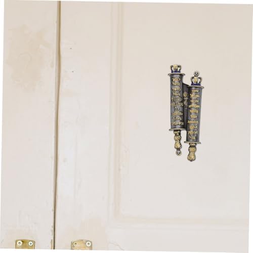 PRETYZOOM Pewter Mezuzah Case Waterproof Metal Judaica Decor