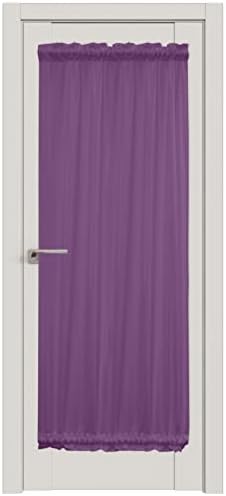 Chic D Door Curtains 25x72in Purple Lavender Blackout Panel Rod Pocket
