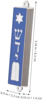 Jewish Mezuzah with Sacred Script and Star Pattern
