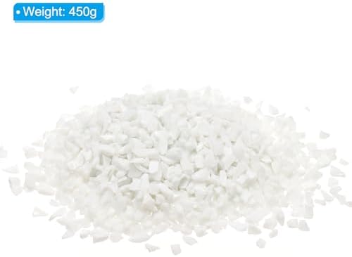 White Decorative Glass Gravel 450g for Vase and Aquarium