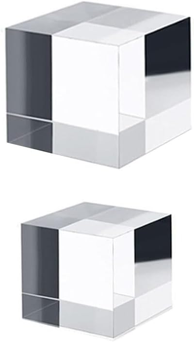 Leadigol 2PCS Acrylic Square Display Block