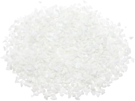 White Decorative Glass Gravel 450g for Vase and Aquarium