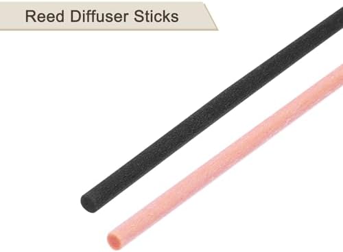 Uxcell 100Pcs Reed Diffuser Sticks Set Pink Black