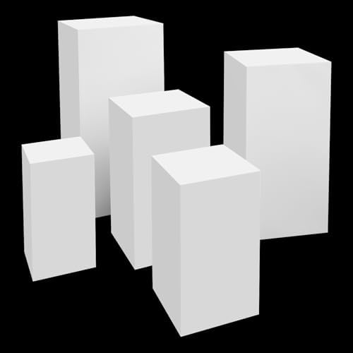 YUYFCC 5Pcs Square Metal Pedestal Stand Display Holder
