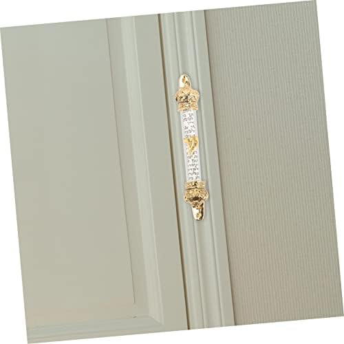 Metal Mezuzah Door Ornament with Crown Design