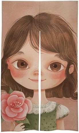 Big Eyes Girl Door Curtain Panel 17x57 Inch Blackout Privacy Divider