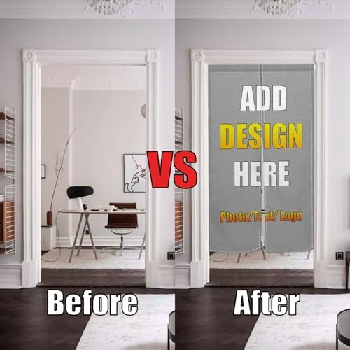 Customizable Double Sided Noren Door Curtain Panel