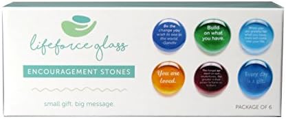Lifeforce Glass Encouragement Stones Set of 6