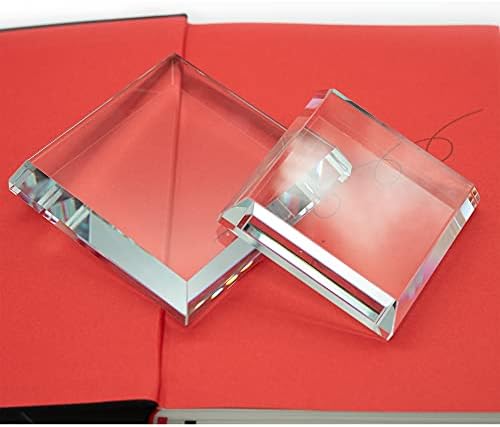 StayMax Clear Crystal Glass Display Base for Collectibles