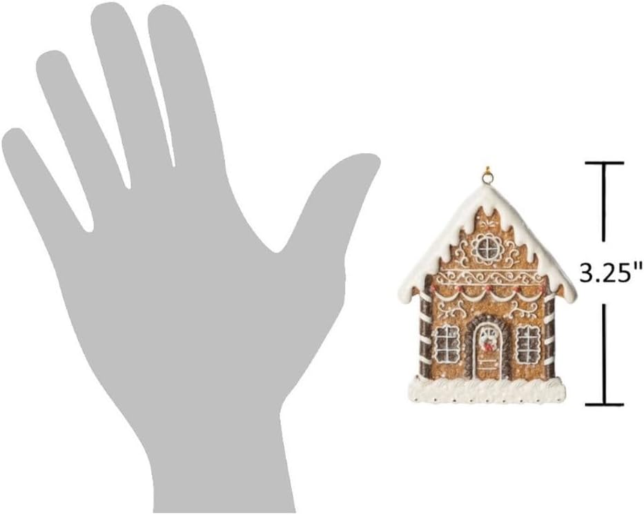 The Bridge Collection 3 Resin Gingerbread House Ornament