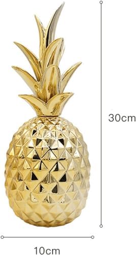 Ceramic Pineapple Ornament Gold Home Decor