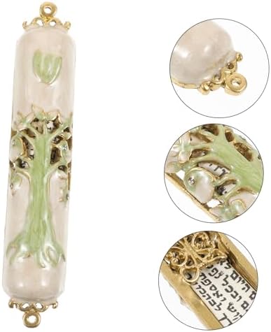 Retro Metal Mezuzah Ornament Religious Decor for Door