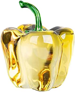 Yellow Chili Cherry Crystal Sculpture Home Decoration