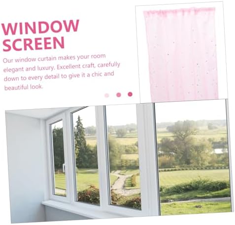 Stars Pattern Sheer Curtain for Living Room