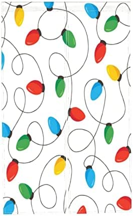 Christmas Rainbow Light Bulb Doorway Curtain 34x56
