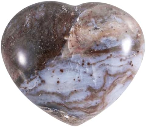 SUNYIK Ocean Jasper Heart Worry Stone 50-60mm
