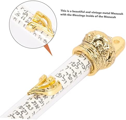Sturdy Metal Mezuzah Scroll Door Ornament
